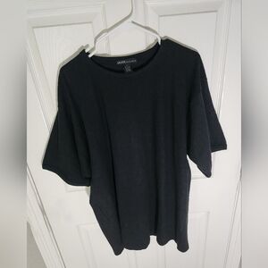 Salute/Oleg Cassini Mens XL Black Classic Short Sleeve Tee